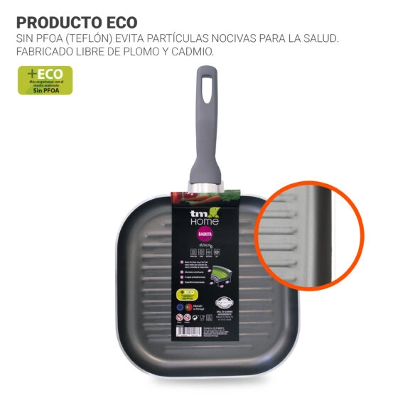 GRILL ALUMINIO ANTIADHERENTE 20CM TMH - Image 5
