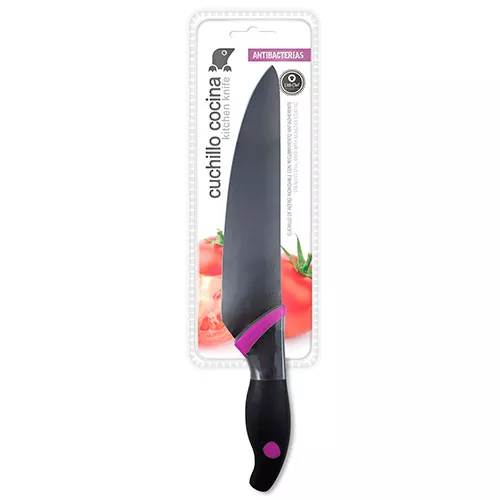 CUCHILLO COCINA MORADO 20CM. TM HOME