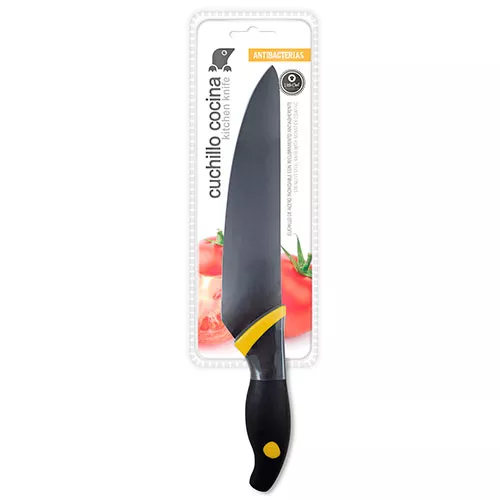 CUCHILLO COCINA AMARILLO 20CM. TM HOME
