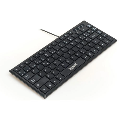 TECLADO COMPACTO PC SLIM TKL-USB NEGRO