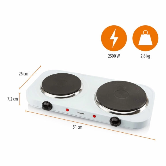 PLACA DE COCCIÓN 1.500 + 750W TRISTAR - Image 4