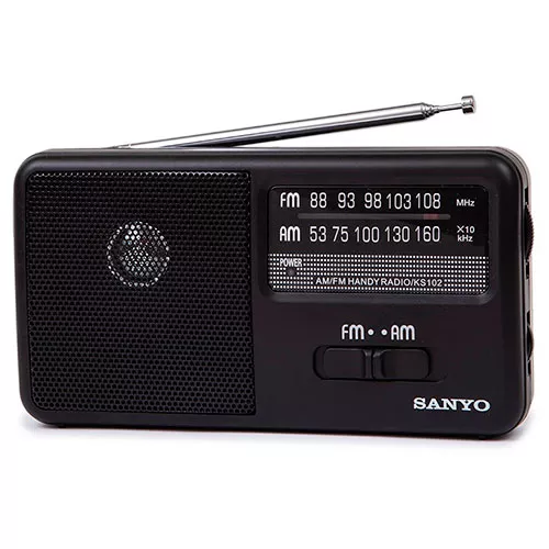RADIO PORTATIL ALTAVOZ AM/FM NEGRA SANYO