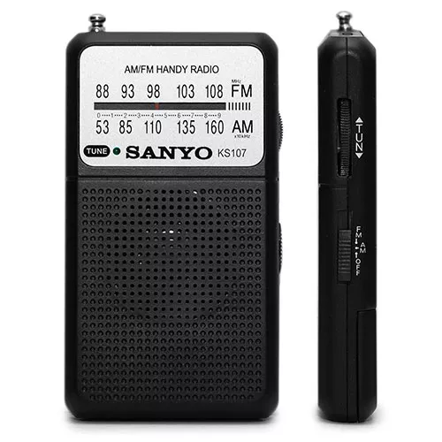 RADIO PORTATIL ALTAVOZ AM/FM NEGRO SANYO