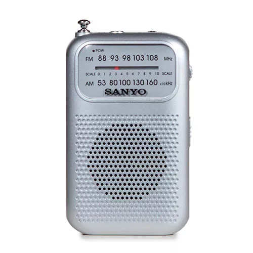 RADIO PORTATIL MINI AM/FM PLATA SANYO
