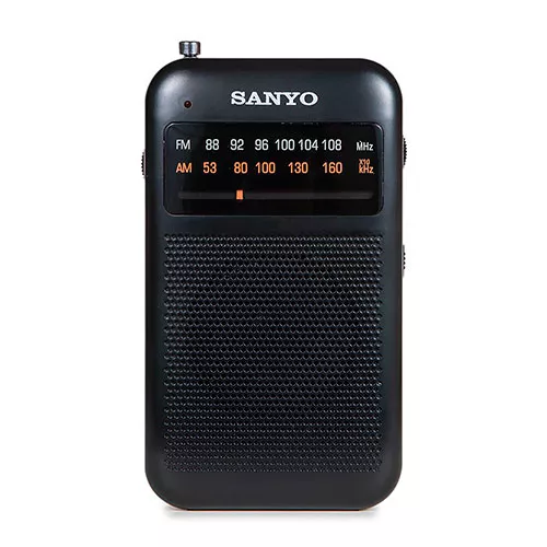 RADIO PORTATIL MINI AM/FM NEGRA SANYO