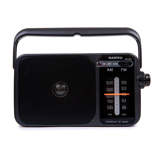 RADIO PORTATIL RED O PILAS NEGRA SANYO