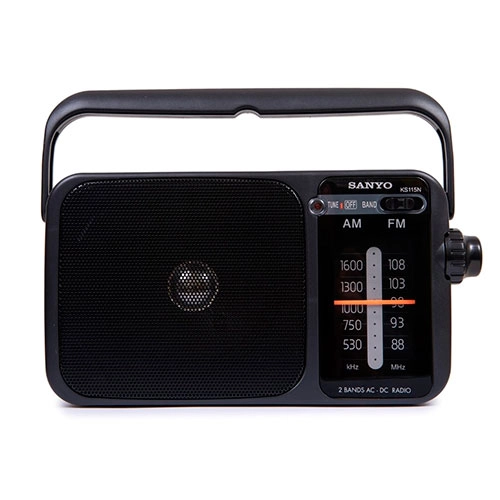 RADIO PORTATIL RED O PILAS NEGRA SANYO