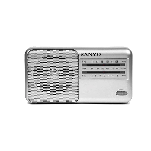 RADIO SOBREMESA 3 BANDAS PLATA SANYO - Image 2