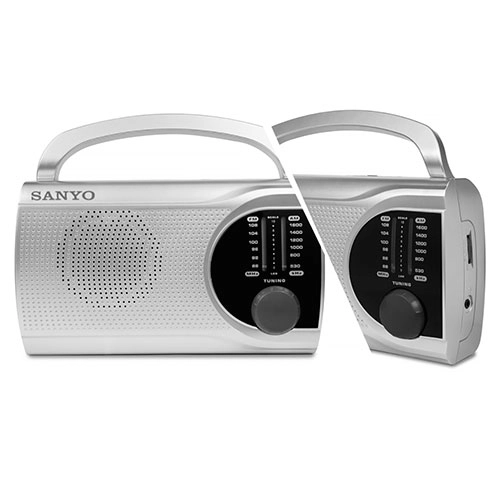 RADIO PORTATIL RED O PILAS GRIS SANYO