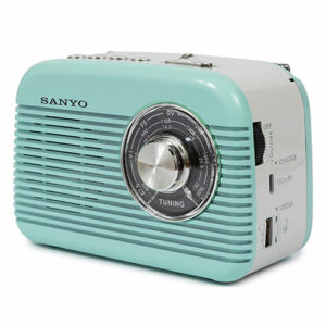RADIO RETRO BLUETOOTH AZUL SANYO