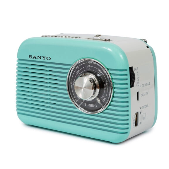 RADIO RETRO BLUETOOTH AZUL SANYO - Image 3