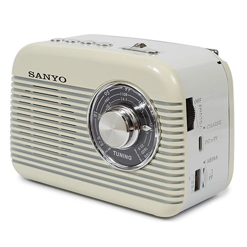RADIO RETRO BLUETOOTH CREMA SANYO