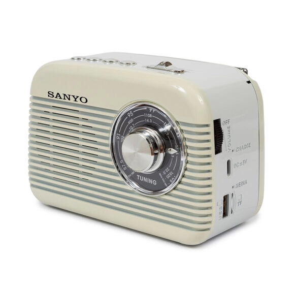 RADIO RETRO BLUETOOTH CREMA SANYO - Image 3