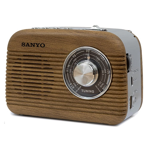 RADIO RETRO BLUETOOTH MARRÓN SANYO