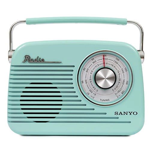 RADIO RETRO BLUETOOTH AZUL SANYO