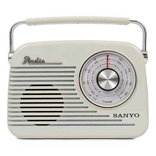 RADIO RETRO BLUETOOTH CREMA SANYO