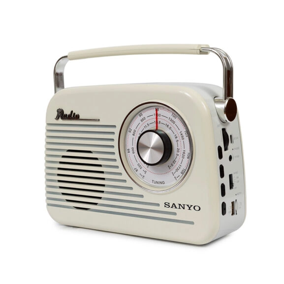 RADIO RETRO BLUETOOTH CREMA SANYO - Image 3