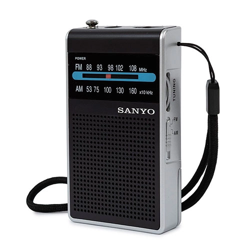RADIO PORTÁTIL PILAS CORREA SANYO