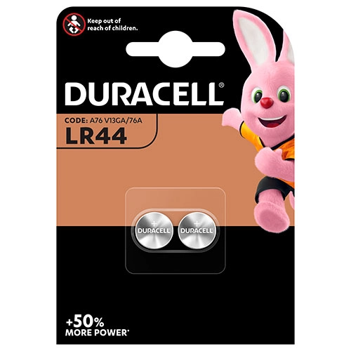 PILA ALCALINA LR44 1.5V BL 2UD DURACELL