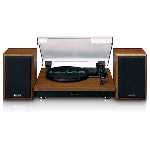 TOCADISCOS 2 ALTAVOCES MADERA LENCO