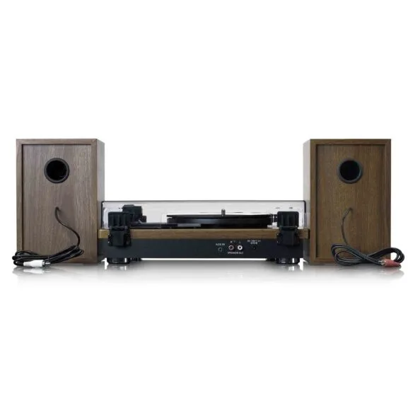 TOCADISCOS 2 ALTAVOCES MADERA LENCO - Imagen 4