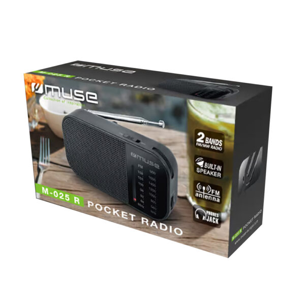 RADIO DE BOLSILLO ANALÓGICA AM/FM MUSE - Image 6