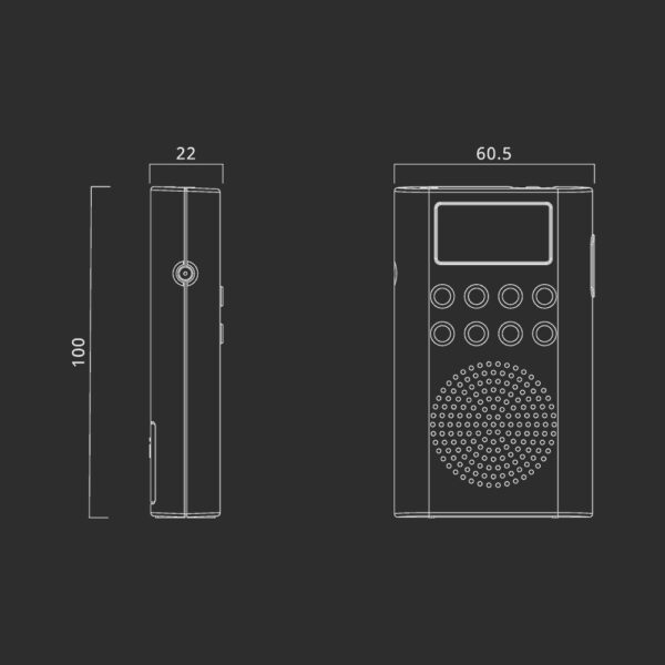 RADIO PORTÁTIL PLL LCD MUSE - Image 5