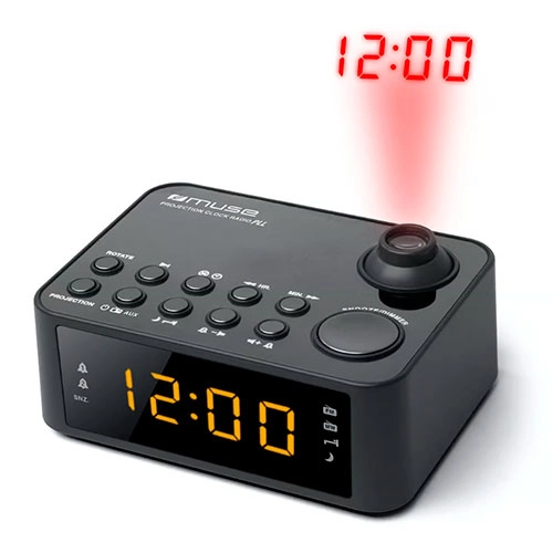 RADIO RELOJ PROYECTOR 0.9" DUAL MUSE