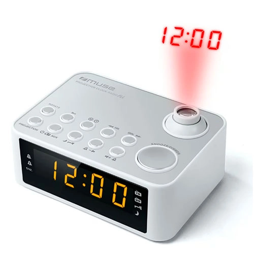 RADIO RELOJ PROYECTOR 0.9" DUAL MUSE