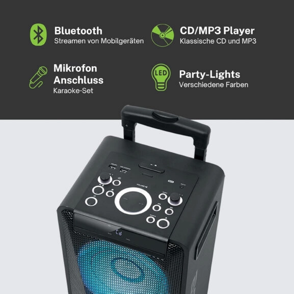 ALTAVOZ INALAMBRICO BT CD 150W MUSE - Image 4