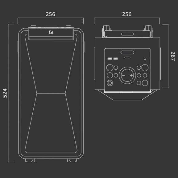 ALTAVOZ INALAMBRICO BT CD 150W MUSE - Image 6
