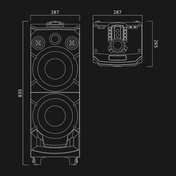 ALTAVOZ INALAMBRICO BLUETOOTH 400W MUSE - Image 5