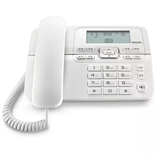 TELEFONO FIJO SOBREMESA BLANCO PHILIPS