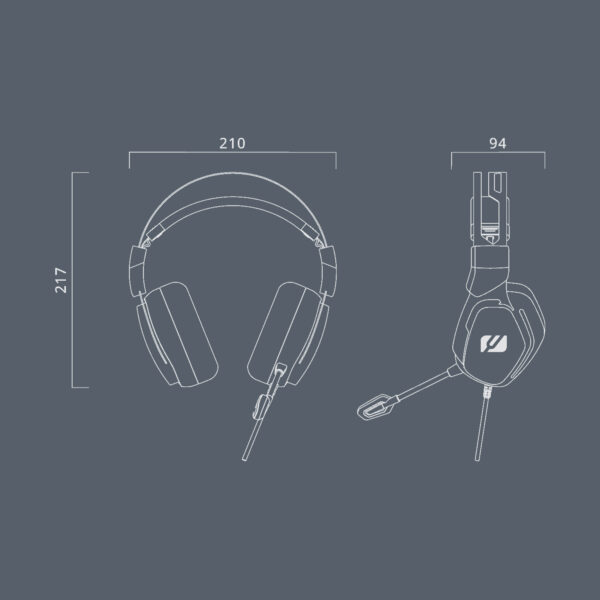 AURICULULAR GAMING CON MICROFONO MUSE - Image 2