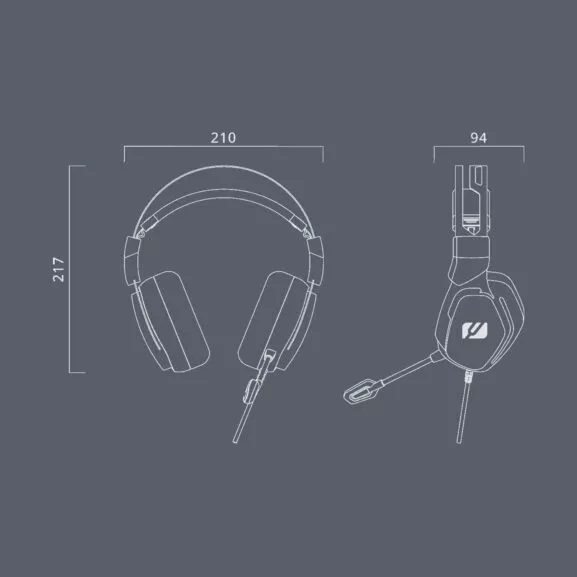 AURICULULAR GAMING CON MICROFONO MUSE - Image 2