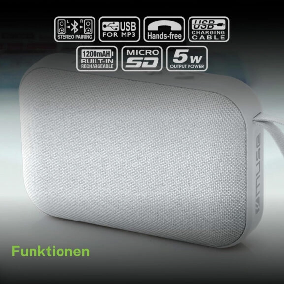 ALTAVOZ BLUETOOTH USB MICRO SD BLANCO - Image 3