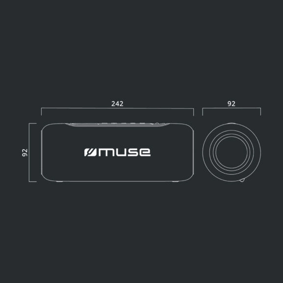 ALTAVOZ PORTÁTIL BLUETOOTH ROJO MUSE - Image 6