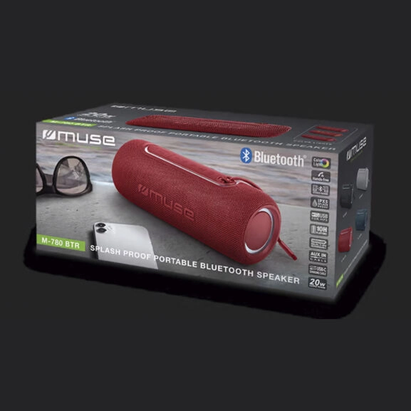 ALTAVOZ PORTÁTIL BLUETOOTH ROJO MUSE - Image 8