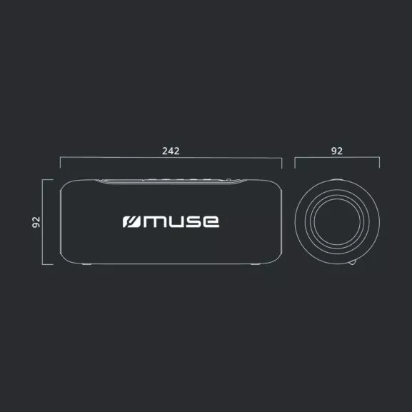 ALTAVOZ PORTÁTIL BLUETOOTH GRIS MUSE - Image 6