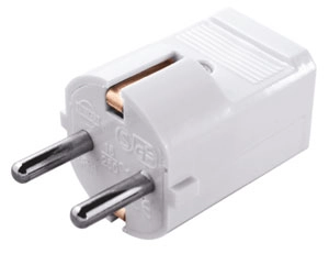 ENCHUFE MACHO RED SCHUKO TIERRA BLANCO