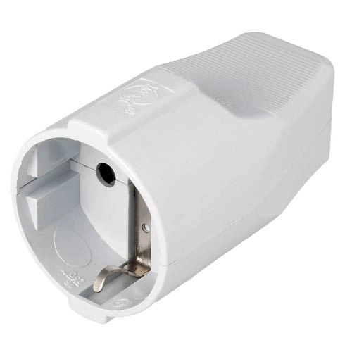 ENCHUFE HEMBRA RED SCHUKO TIERRA BLANCO