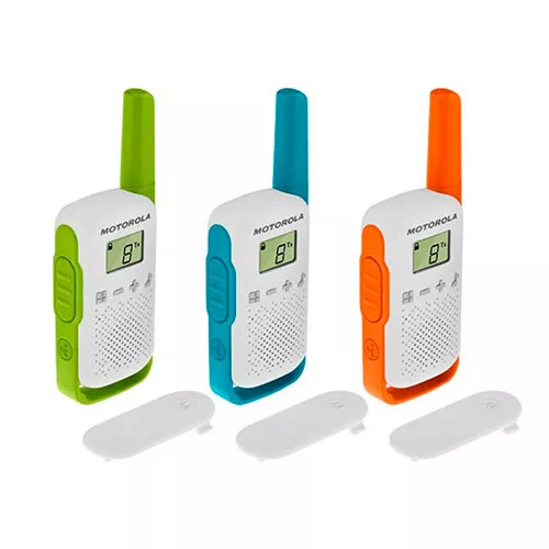 TRIO DE WALKIE TALKIES 4KM MOTOROLA