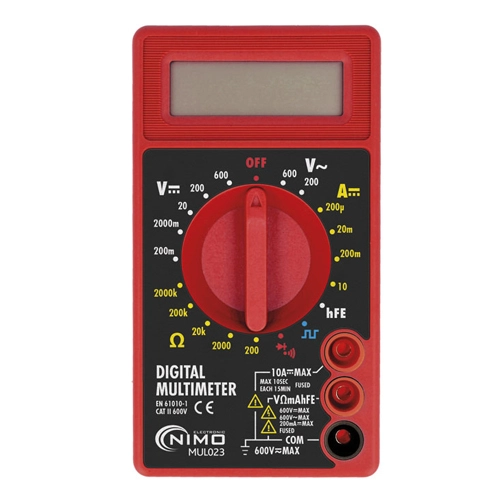 MULTÍMETRO DIG.3 1/2 DÍGITOS CATII 600V