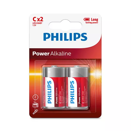 PILA ALCALINA LR14 PHILIPS 2UDS. BLISTER