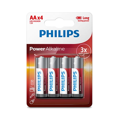 PILA ALCALINA LR6 4UDS. PHILIPS