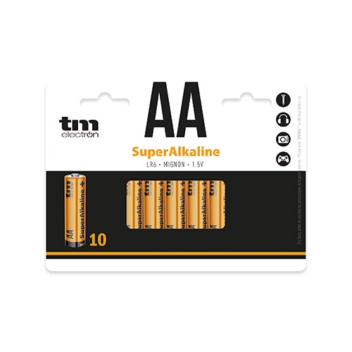 PILA ALCALINA LR6 TM ELECTRON 10UDS.