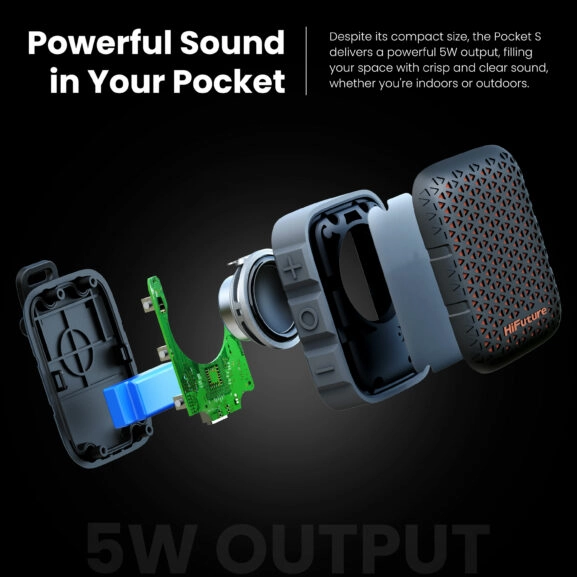 ALTAVOZ BT 5W POCKETS NEGRO HIFUTURE - Image 5