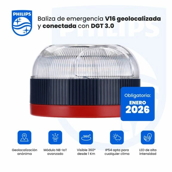 BALIZA EMERGENCIA V16 CONECTADA PHILIPS - Image 2