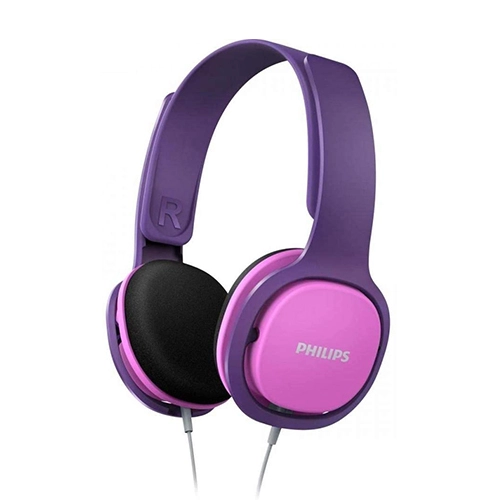 AURICULAR PARA NIÑOS PHILIPS MORADO/ROSA