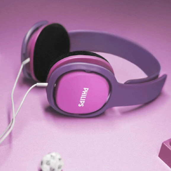 AURICULAR PARA NIÑOS PHILIPS MORADO/ROSA - Image 2